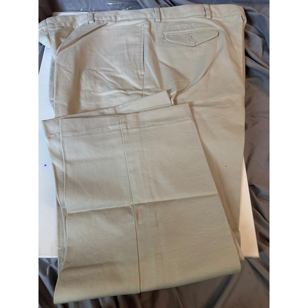 Dockers Go Khaki Relaxed Chino Pants Mens 44x29.5 Flat Front Beige 40636-2562 - Picture 6 of 6